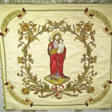 Foto der Rückseite der Fahne der KAB Herz-Jesu