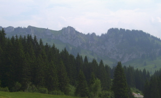 Foto der Berge rund um Obermeiselstein